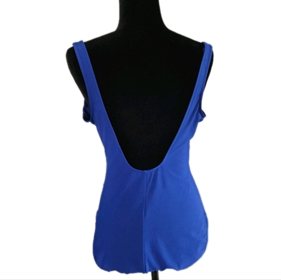 Miraclesuit Womens Blue Must Have Escape One Piece Tummy Control Bathing Suit 14 - Picture 4 of 14